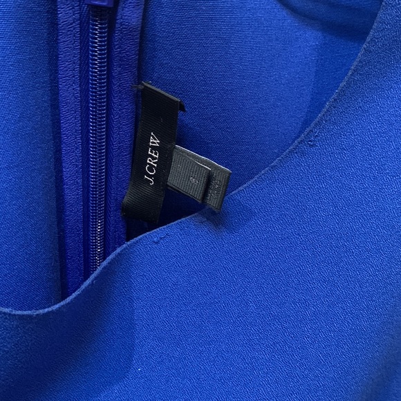 J. Crew Royal Blue Scalloped Cocktail Dress - Picture 3 of 3